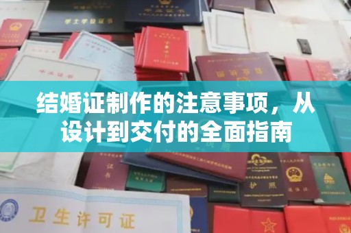 鄱阳结婚证制作的注意事项，从设计到交付的全面指南